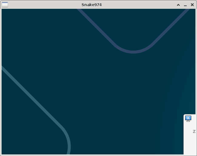 Fenêtre du jeu (vide pour l'instant)